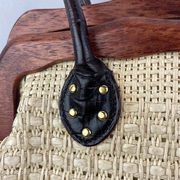 Vanessa Woven Straw Hand/Shoulder Bag - Picture 14 of 14